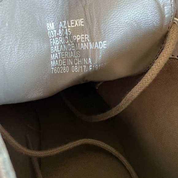 Women’s Lace Up Taupe “Lexie” Booties by Arizona, Size 8 - Picture 6 of 6